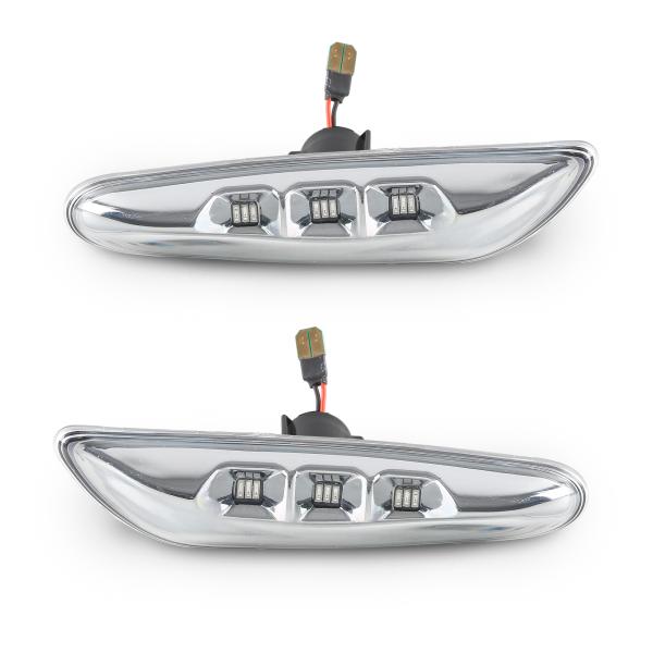 Led Seitenblinker Chrom Blinker passend für BMW E46 E90 E91 E60 E61 E82 E87