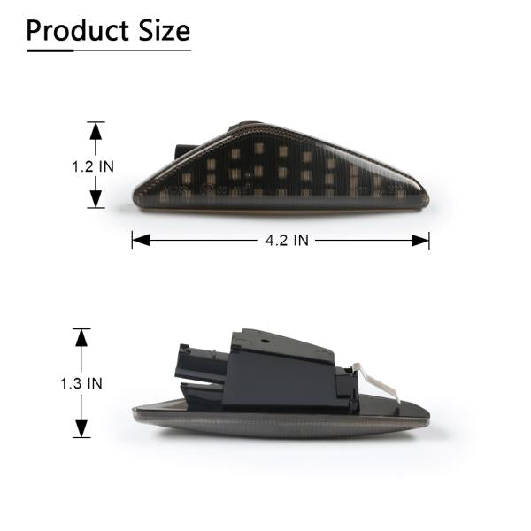 Led Seitenblinker schwarz kompatibel passend für BMW X3 F25 | X5 E70 | X6 E71, E72
