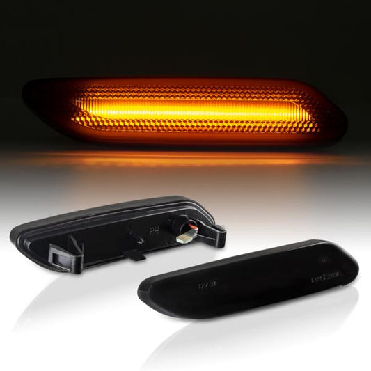 LED SEITENBLINKER Schwarz passend für BMW Mini Countryman R60 Paceman R61