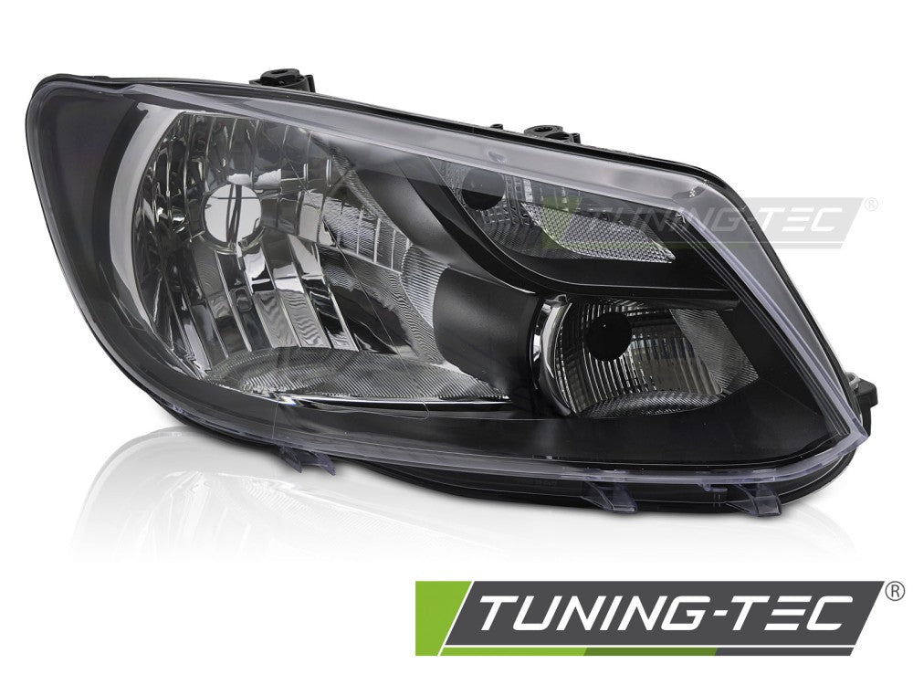 Scheinwerfer HEADLIGHT Schwarz rechte Seite H4 TYC passend für VW CADDY 11-14