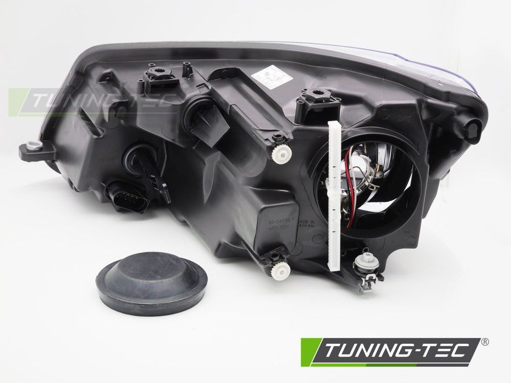 Scheinwerfer HEADLIGHT Schwarz rechte Seite H4 TYC passend für VW CADDY 11-14