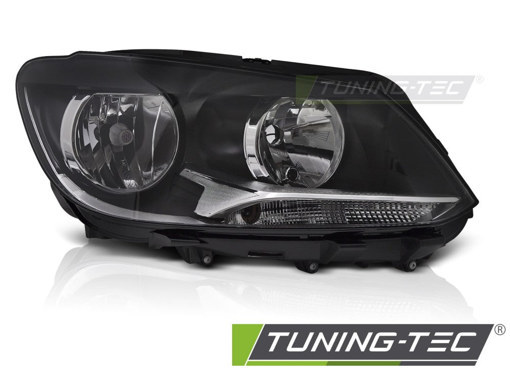 Scheinwerfer HEADLIGHT Schwarz rechte Seite H7 TYC passend für VW CADDY TOURAN 11-14
