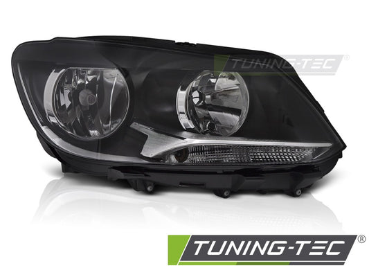 Scheinwerfer HEADLIGHT Schwarz rechte Seite H7 TYC passend für VW CADDY TOURAN 11-14