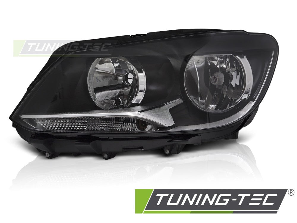 Scheinwerfer HEADLIGHT Schwarz linke Seite H7 TYC passend für VW CADDY TOURAN 11-14