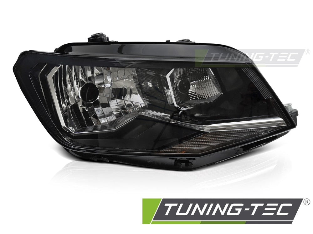 Scheinwerfer HEADLIGHT Schwarz rechte Seite H4 TYC passend für VW CADDY 15-20