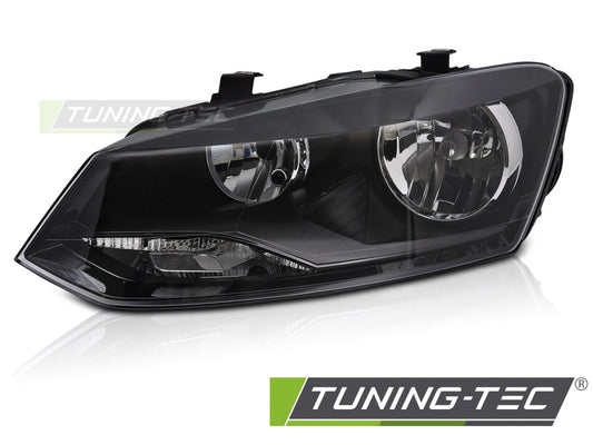 Scheinwerfer HEADLIGHT linke Seite Schwarz H7 TYC passend für VW POLO 6R 09-14