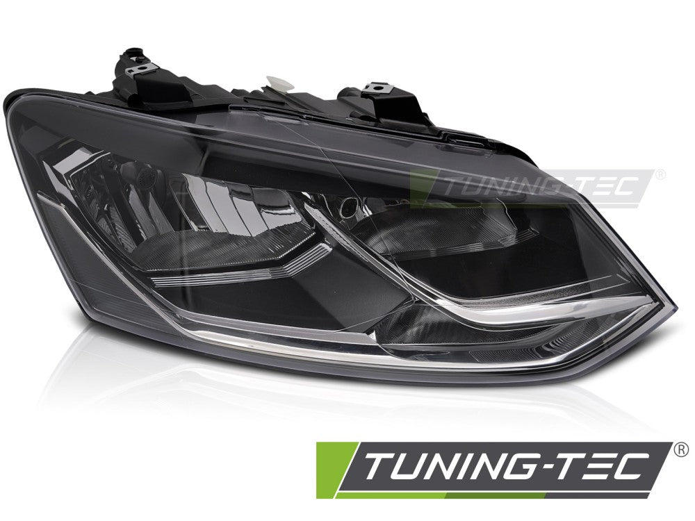 Scheinwerfer HEADLIGHT rechte Seite Schwarz TYC passend für VW POLO 6R 14-17