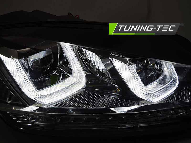 Scheinwerfer LIGHT SEQ Schwarz WITH RED LINE passend für VW GOLF 7 13-17