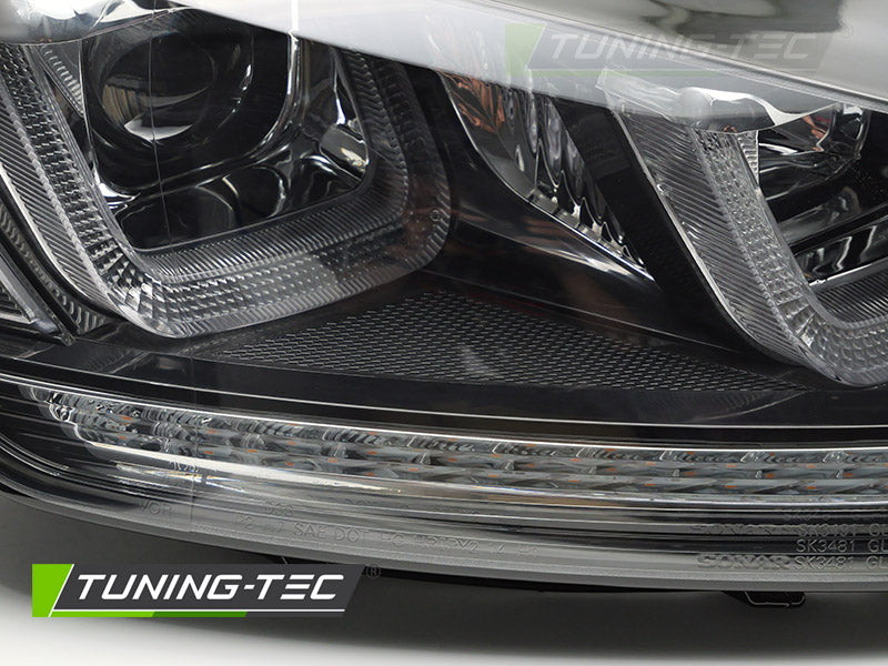 Scheinwerfer LIGHT SEQ Schwarz WITH Schwarz LINE passend für VW GOLF 7 13-17