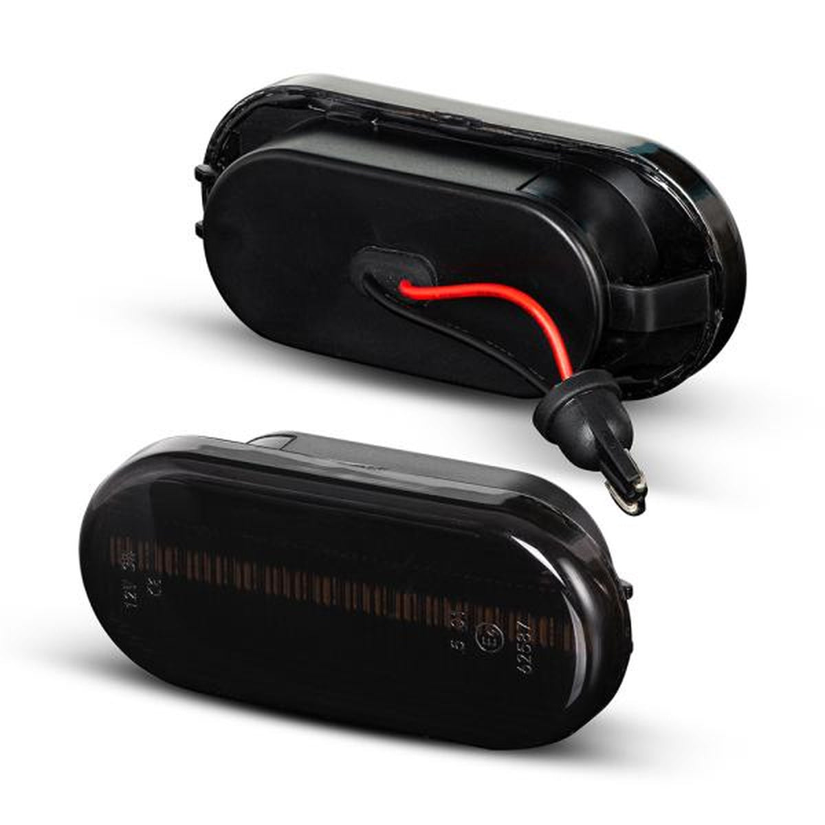 Clignotants latéraux LED noirs compatibles avec VW Caddy 2 + 3, Passat 35i, 3B, 3BG, T5