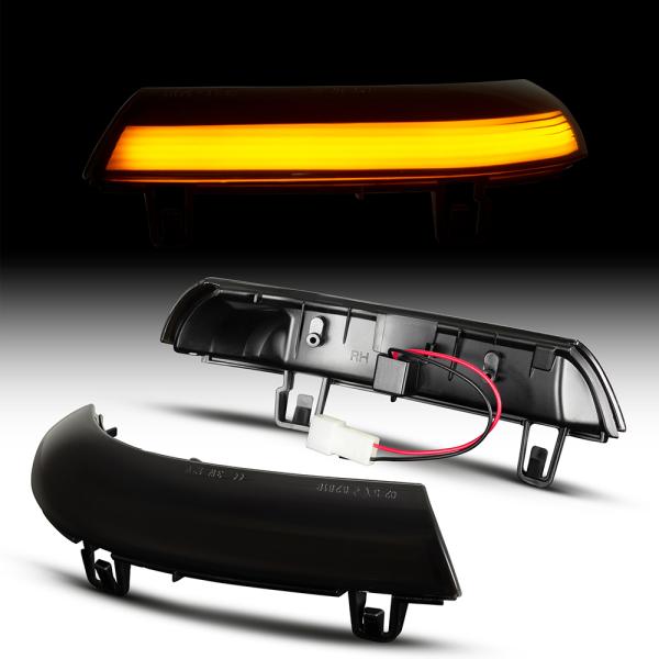 LED Spiegel Blinker Schwarz Smoke passend für VW Golf 5 Eos Passat 3C Jetta 3 SCHWARZ
