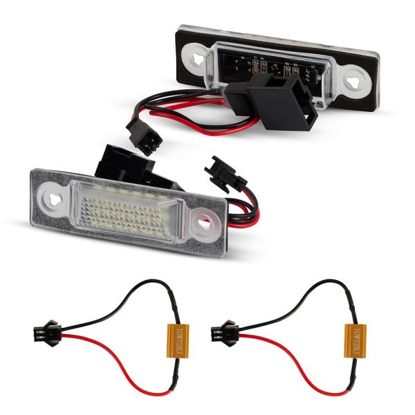 LED Kennzeichenbeleuchtung passend für Seat Alhambra | Typ 7V | BJ 2000-2010 für VW Sharan | Typ 7M9 | BJ 2000-2010