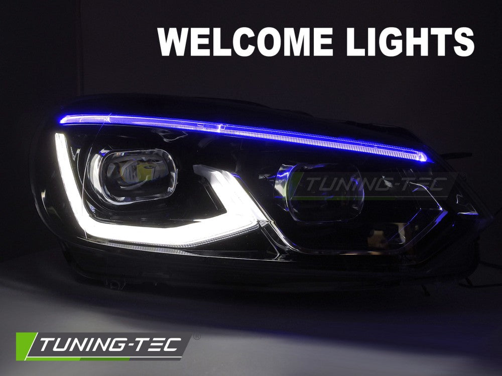 Scheinwerfer Voll-LED Schwarz passend für VW GOLF 6 08-13