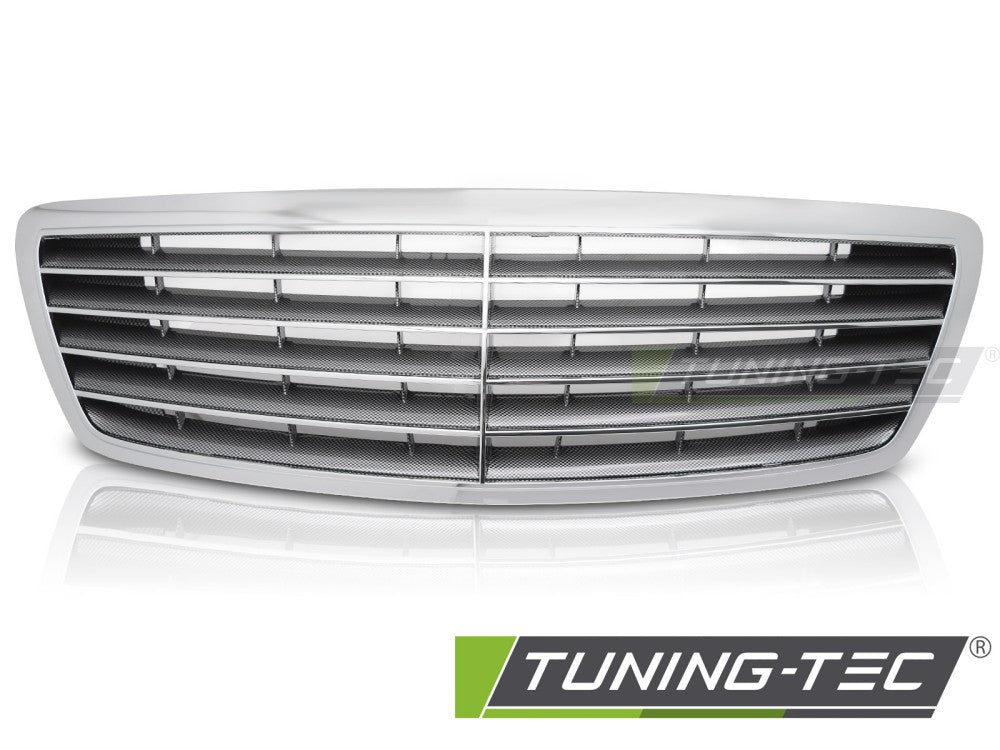 Sportgrill Chrom/Carbon-Look passend für Mercedes S-CLASS W220 02-05