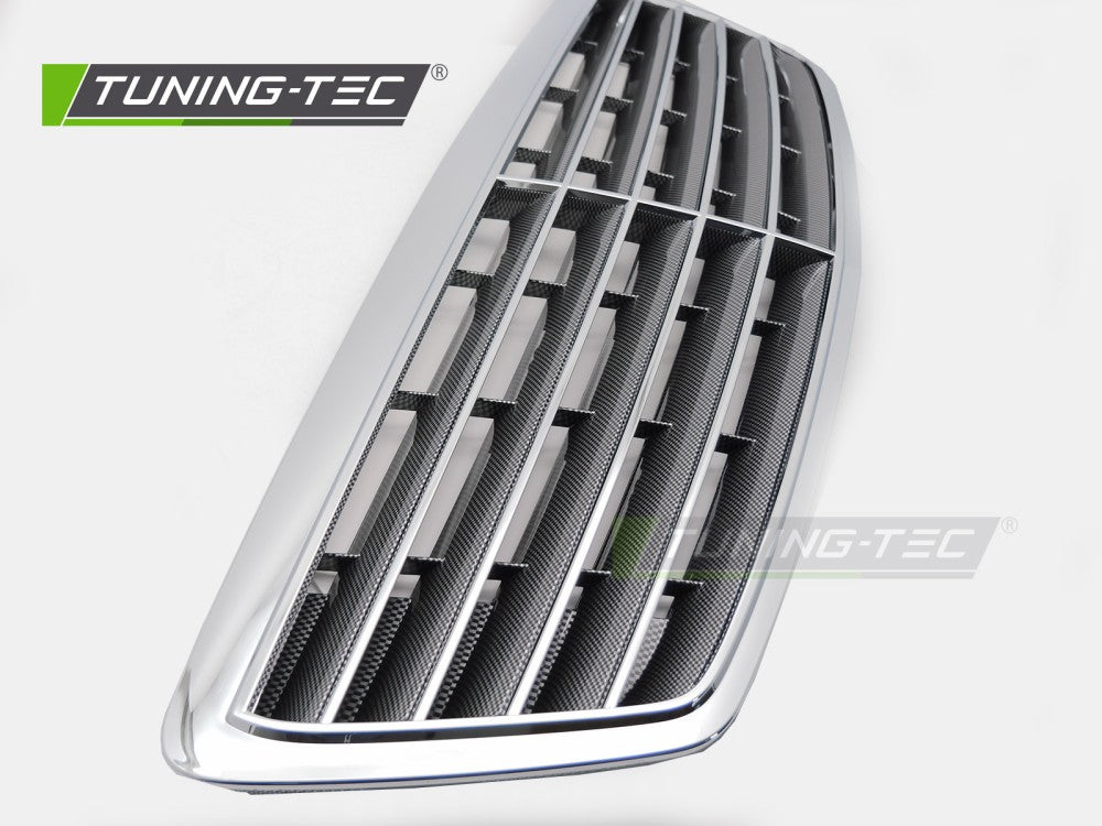 Sportgrill Chrom/Carbon-Look passend für Mercedes S-CLASS W220 02-05