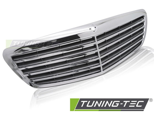 Sportgrill Chrom/Carbon-Look passend für Mercedes S-CLASS W221 05-09