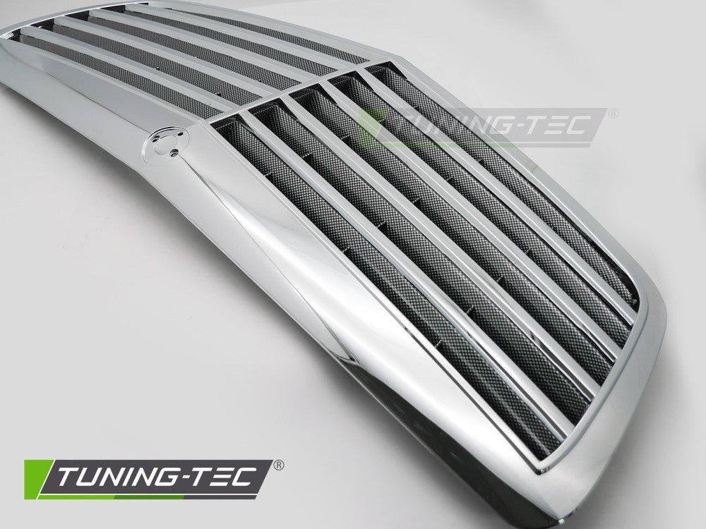 Sportgrill Chrom/Carbon-Look passend für Mercedes S-CLASS W221 05-09