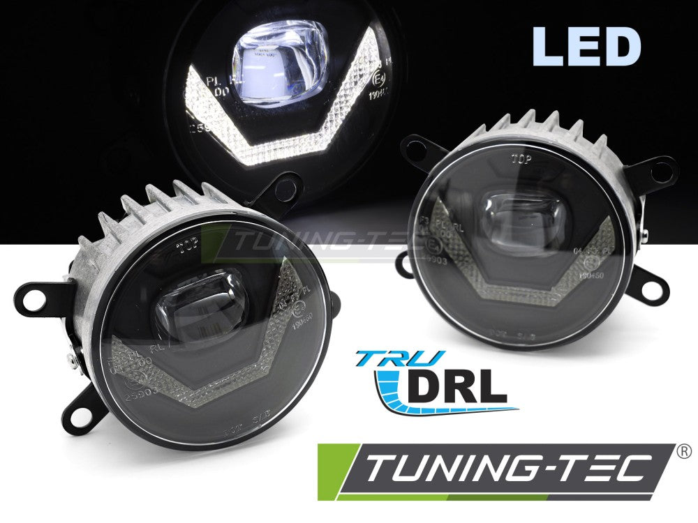 Nebelscheinwerfer LED WITH LED-Tagfahrlicht passend für FORD / OPEL / RENAULT / PEUGEOT / CITROEN / DACIA / SUZUKI