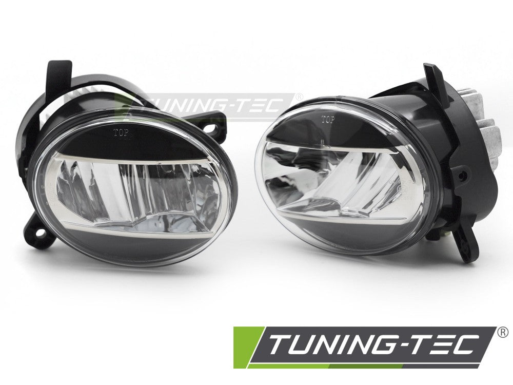 Nebelscheinwerfer LED Schwarz CLEAR passend für AUDI A4 B8 08-11 / A6 C6 09-11 / Q5 08-16