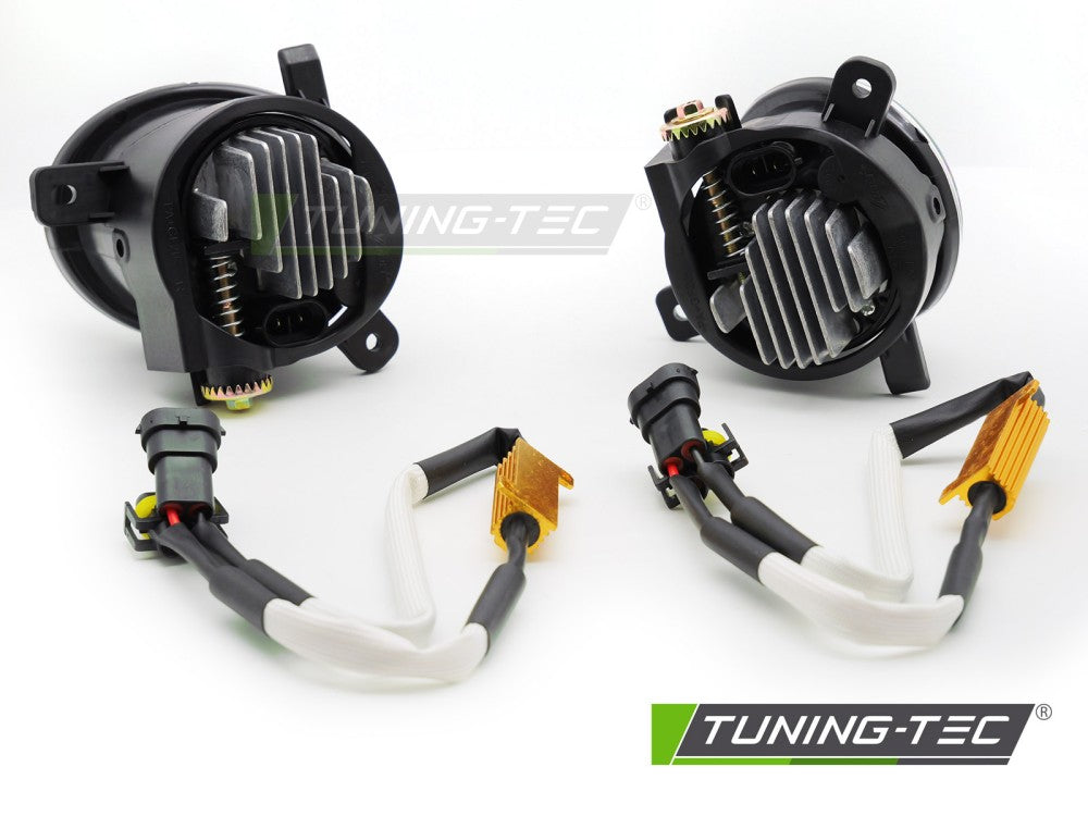 Nebelscheinwerfer LED Schwarz CLEAR passend für AUDI A4 B8 08-11 / A6 C6 09-11 / Q5 08-16