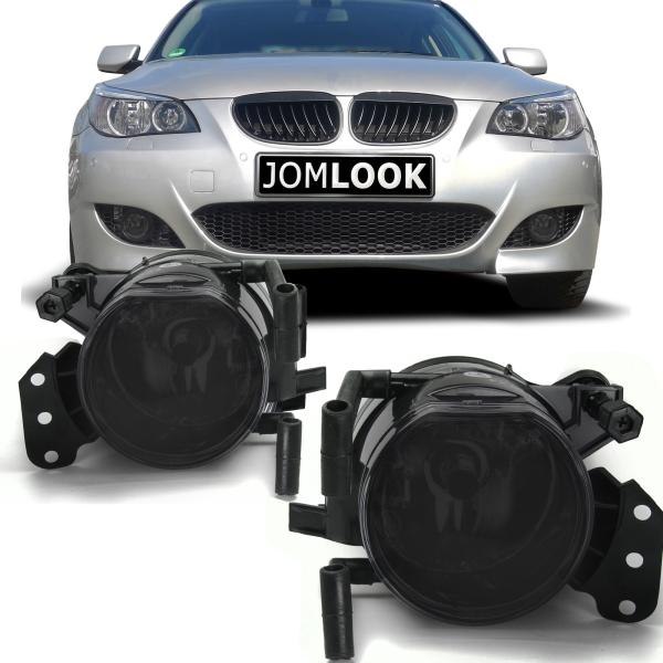 Nebelscheinwerfer Smokeglas passend für 3er Cabrio E46 Bj.00 - 07, 3er Coupe E46 Bj. 00 - 06, 3er E90 Bj. 04 - 11, 3er Touring E91 Bj. 04 - 12, 5er E60 Bj. 01 - 10, 5er Touring E61 Bj. 04 - 10, 6er E63 Bj. 04 - 10, 6 Cabrio E64 Bj. 04- 10, X3 E83 Bj. 03