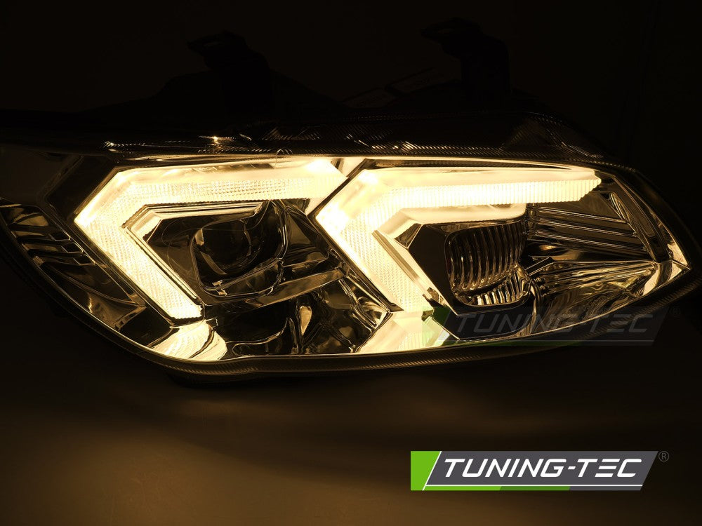 Scheinwerfer XENON YELLOW LED Chrom LED-Tagfahrlicht passend für BMW E92 / E93 LCI 10-13