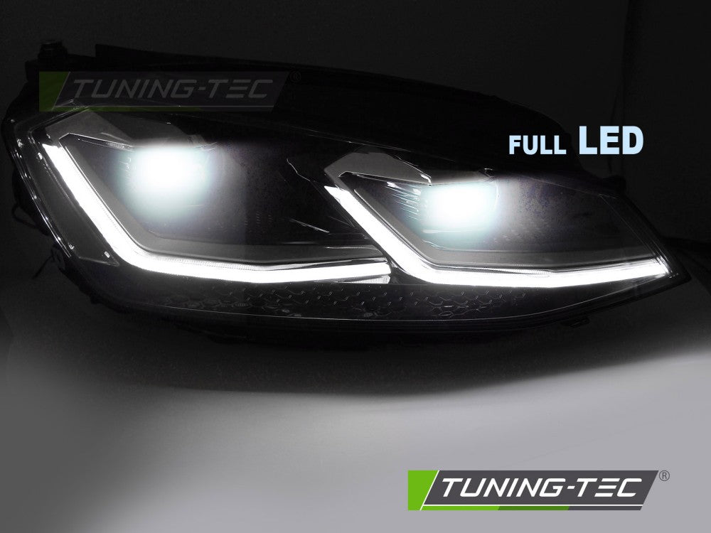 Scheinwerfer Voll-LED SILVER LINE LED-Tagfahrlicht passend für VW GOLF 7 11.12-17