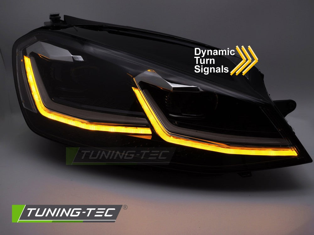 Scheinwerfer Voll-LED SILVER LINE LED-Tagfahrlicht passend für VW GOLF 7 11.12-17
