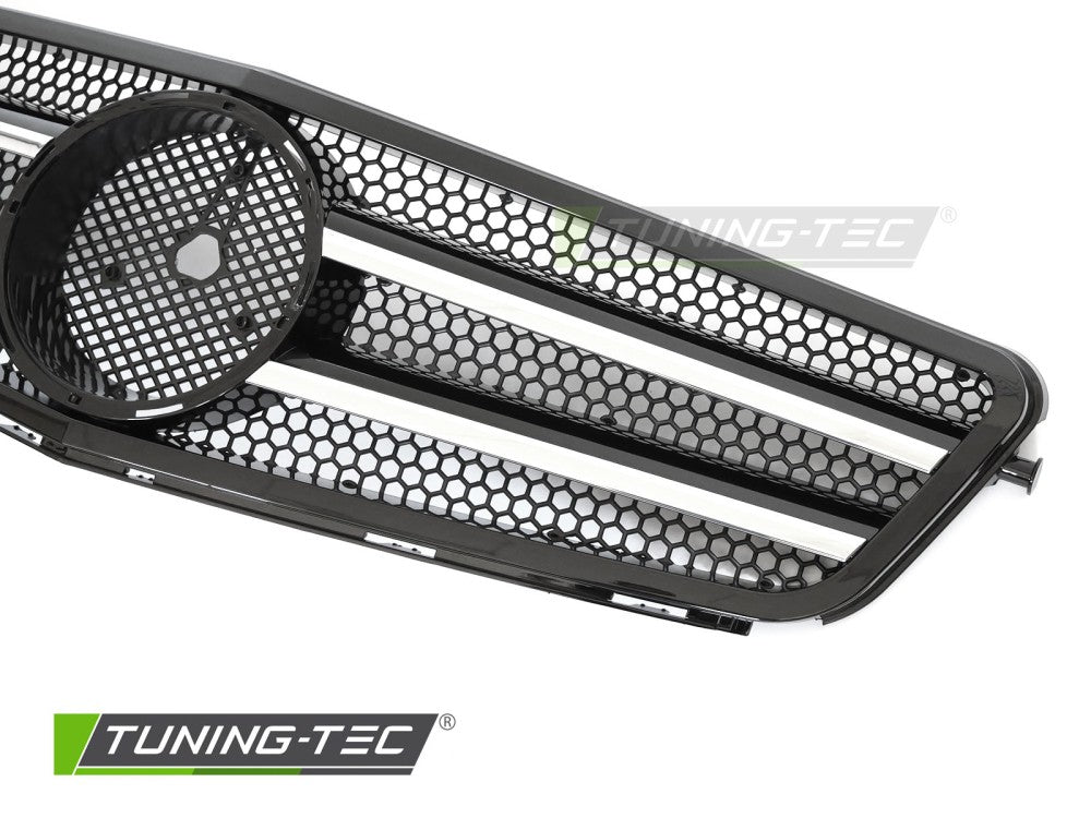 Sportgrill Schwarz/Chrom passend für Mercedes W204 / S204 07-14