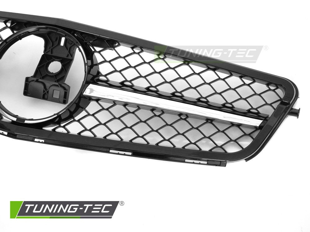Sportgrill Schwarz/Chrom passend für Mercedes W204 / S204 07-14