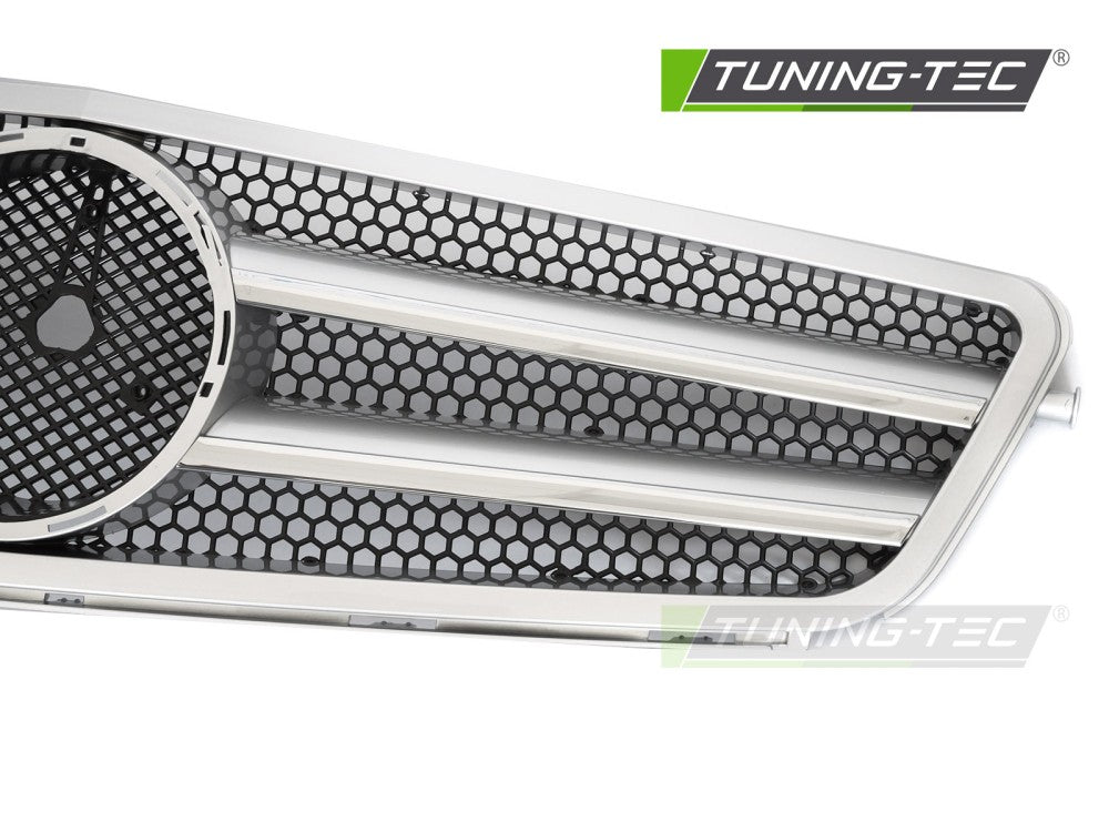 Sportgrill Silber/Chrom passend für Mercedes W204 / S204 07-14