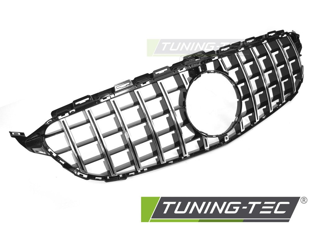 Sportgrill Schwarz/Chrom passend für Mercedes W205 14-21 / S205 14-21 / C205 15-23 / A205 16-23