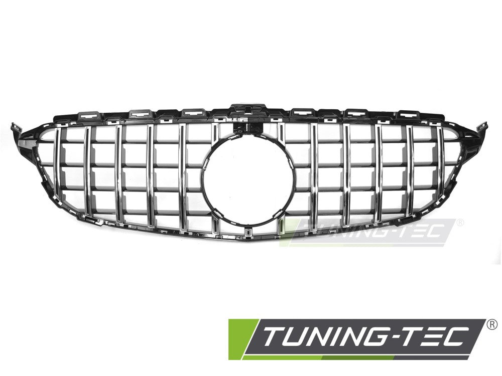 Sportgrill Schwarz/Chrom passend für Mercedes W205 14-21 / S205 14-21 / C205 15-23 / A205 16-23