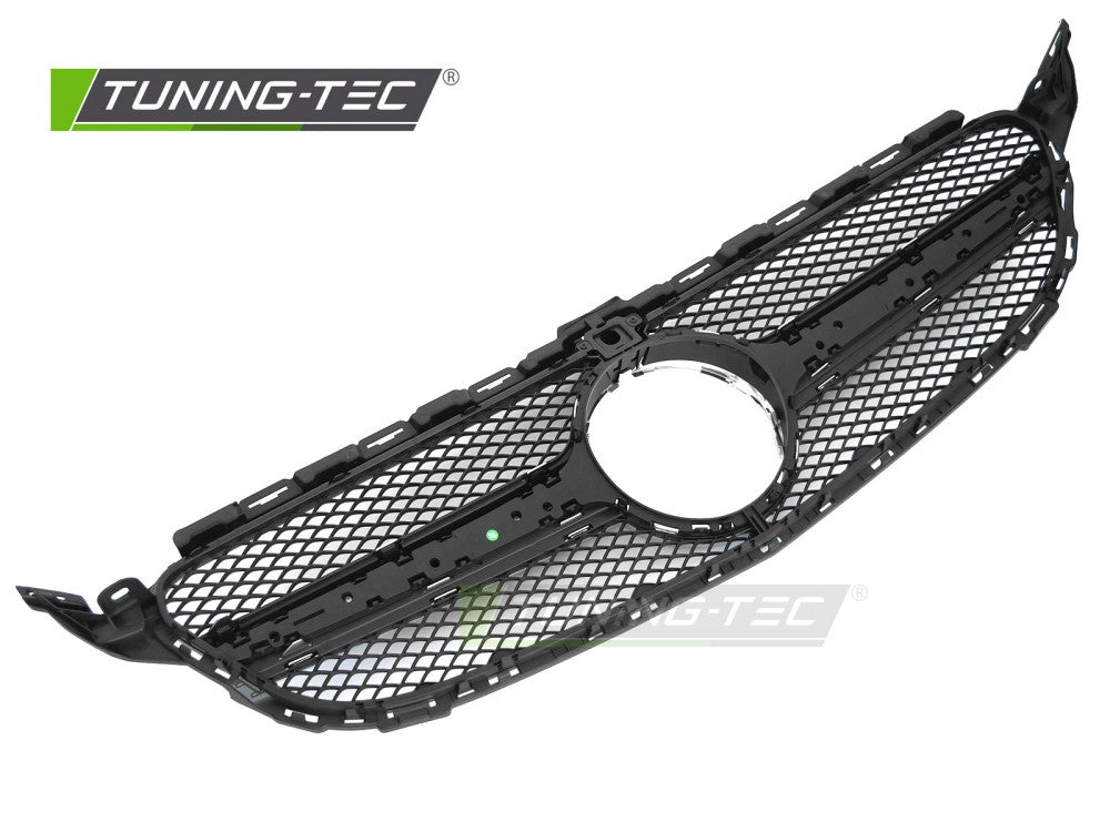 Sportgrill Schwarz/Silber mit Kameravorbereitung passend für Mercedes W205 14-18 / S205 14-18 / C205 15-18 / A205 16-18