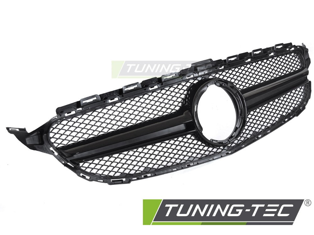 Sportgrill Schwarz glänzend passend für Mercedes W205 18-21 / S205 18-21 / C205 18-23 / A205 18-23