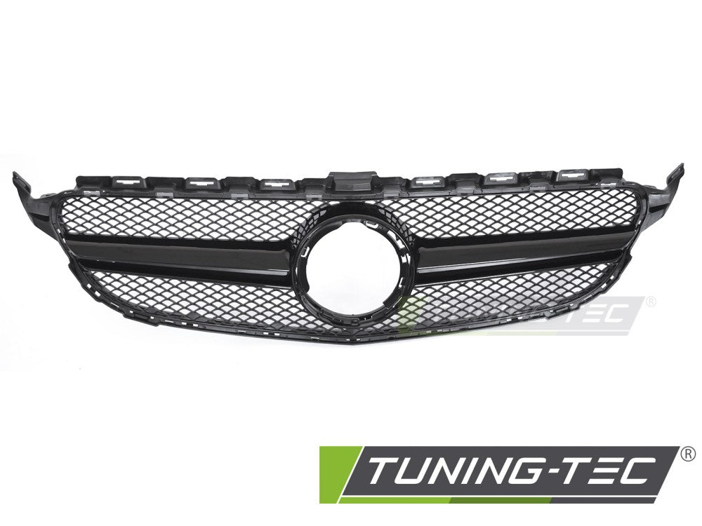 Sportgrill Schwarz glänzend passend für Mercedes W205 18-21 / S205 18-21 / C205 18-23 / A205 18-23