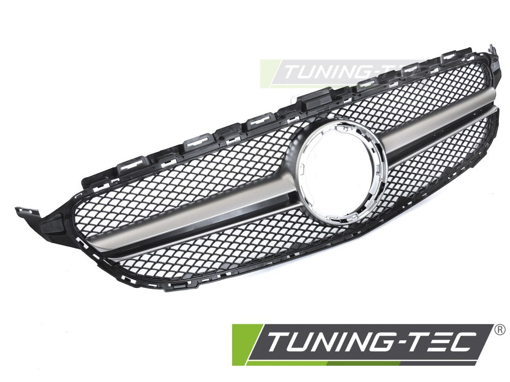 Sportgrill Schwarz/Silber passend für Mercedes W205 18-21 / S205 18-21 / C205 18-23 / A205 18-23