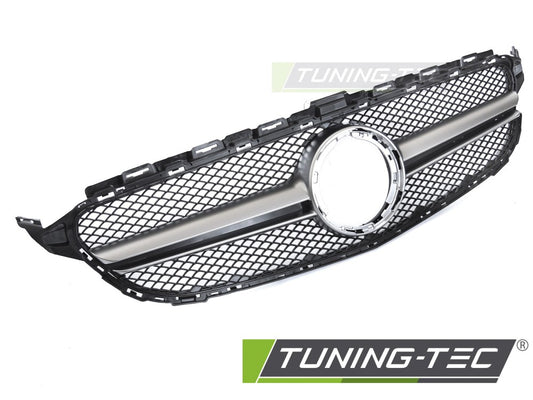 Sportgrill Schwarz/Silber passend für Mercedes W205 18-21 / S205 18-21 / C205 18-23 / A205 18-23