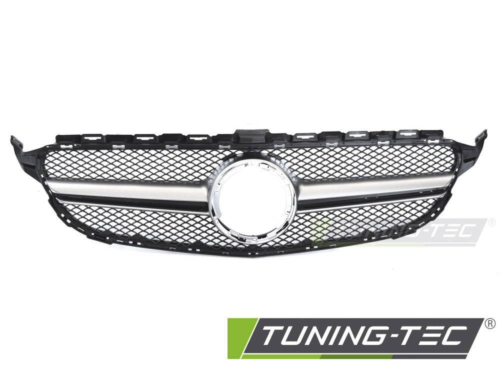 Sportgrill Schwarz/Silber passend für Mercedes W205 18-21 / S205 18-21 / C205 18-23 / A205 18-23
