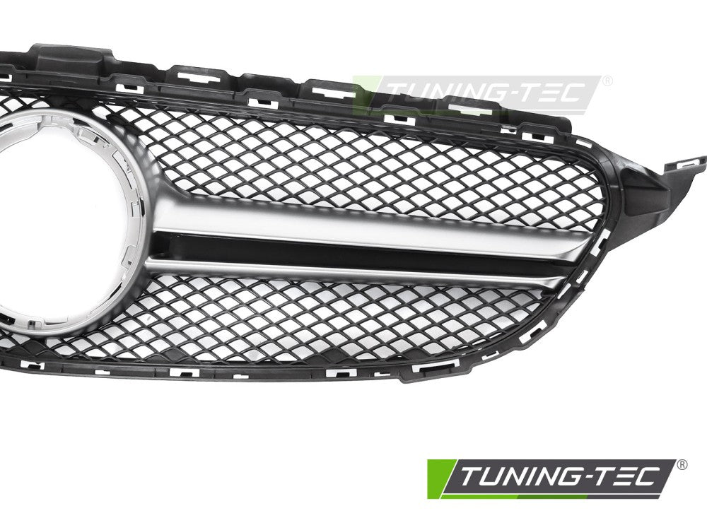 Sportgrill Schwarz/Silber passend für Mercedes W205 18-21 / S205 18-21 / C205 18-23 / A205 18-23