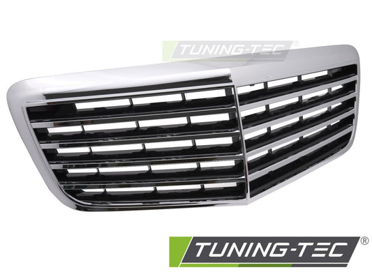 Sportgrill Chrom/Schwarz passend für Mercedes W211 / S211 06-09