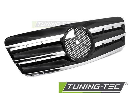 Sportgrill Schwarz/Chrom passend für Mercedes CLK W208 96-02