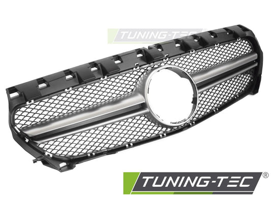 Sportgrill Schwarz/Silber passend für Mercedes CLA W117 13-19