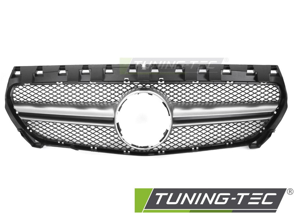 Sportgrill Schwarz/Silber passend für Mercedes CLA W117 13-19