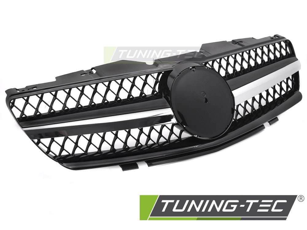 Sportgrill Schwarz/Chrom passend für Mercedes SL R230 01-06