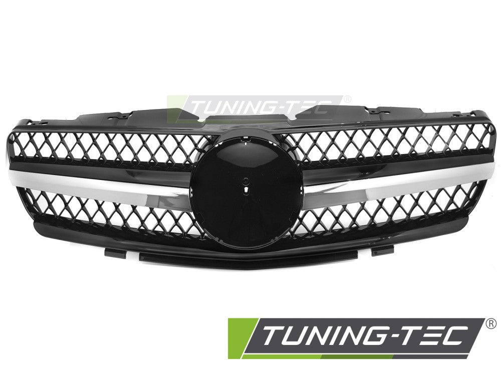 Sportgrill Schwarz/Chrom passend für Mercedes SL R230 01-06