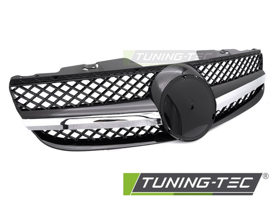 Sportgrill Chrom/Schwarz passend für Mercedes SL R230 06-08