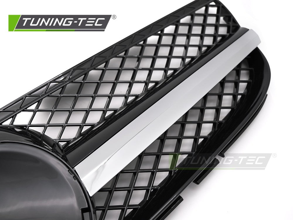 Sportgrill Chrom/Schwarz passend für Mercedes SL R230 06-08