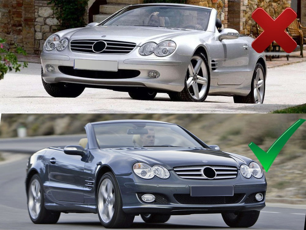Sportgrill Chrom passend für Mercedes SL R230 06-08