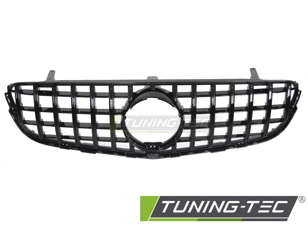 Sportgrill Schwarz glänzend mit Kameravorbereitung passend für Mercedes GLC W253 15-18